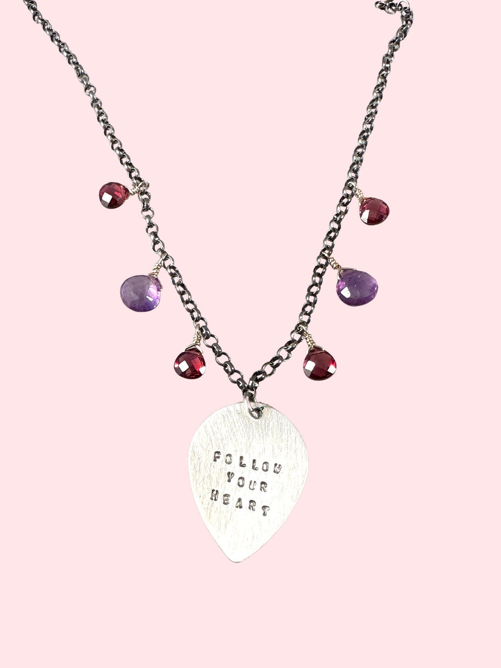 16” Sterling Follow Your Heart Charm Necklace