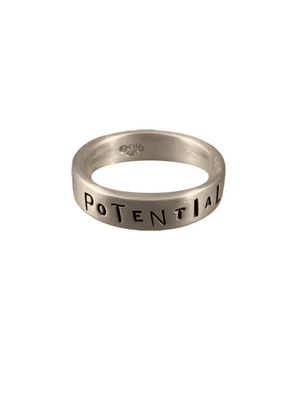 Sterling Word Band Ring Infinite Potential