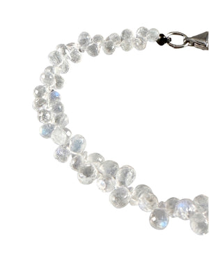 Faceted Teardrop Moonstone Bracelet