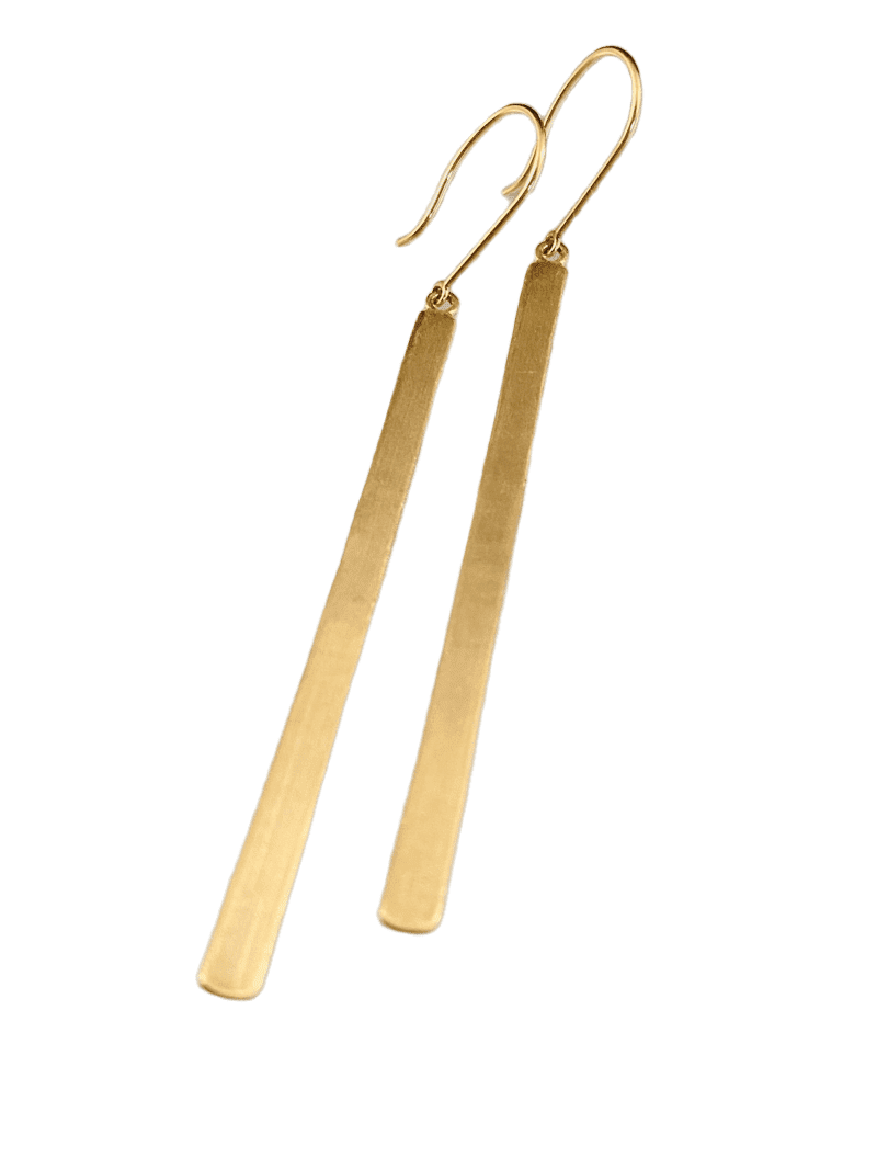 14K Gold Matchstick Earrings