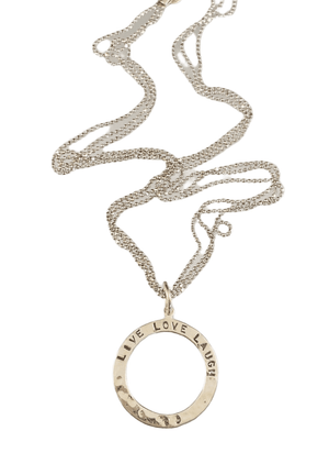 Sterling Silver Live Love Laugh Necklace