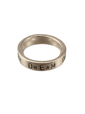 Sterling Word Band Ring Dare Dream Discover