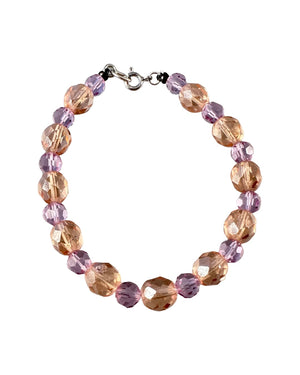 Faceted Crystal Bead Bracelet in Assorted Colors