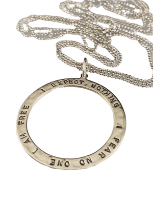 16"-18” Sterling silver 'I am Free" Necklace