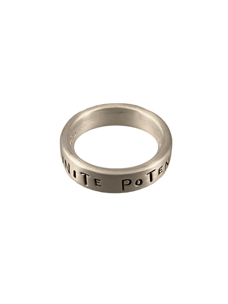Sterling Word Band Ring Infinite Potential