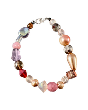 Faceted Crystal Bead Bracelet in Assorted Colors