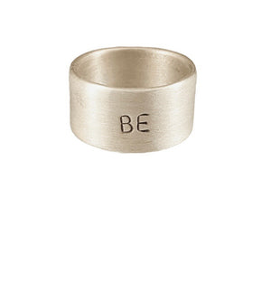 Sterling Wide Band BE Ring