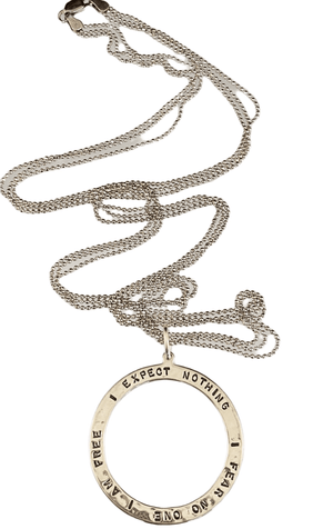 16"-18” Sterling silver 'I am Free" Necklace