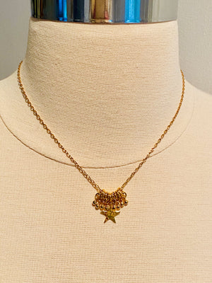 16” Yellow Gold Vermeil Star Charm Necklace